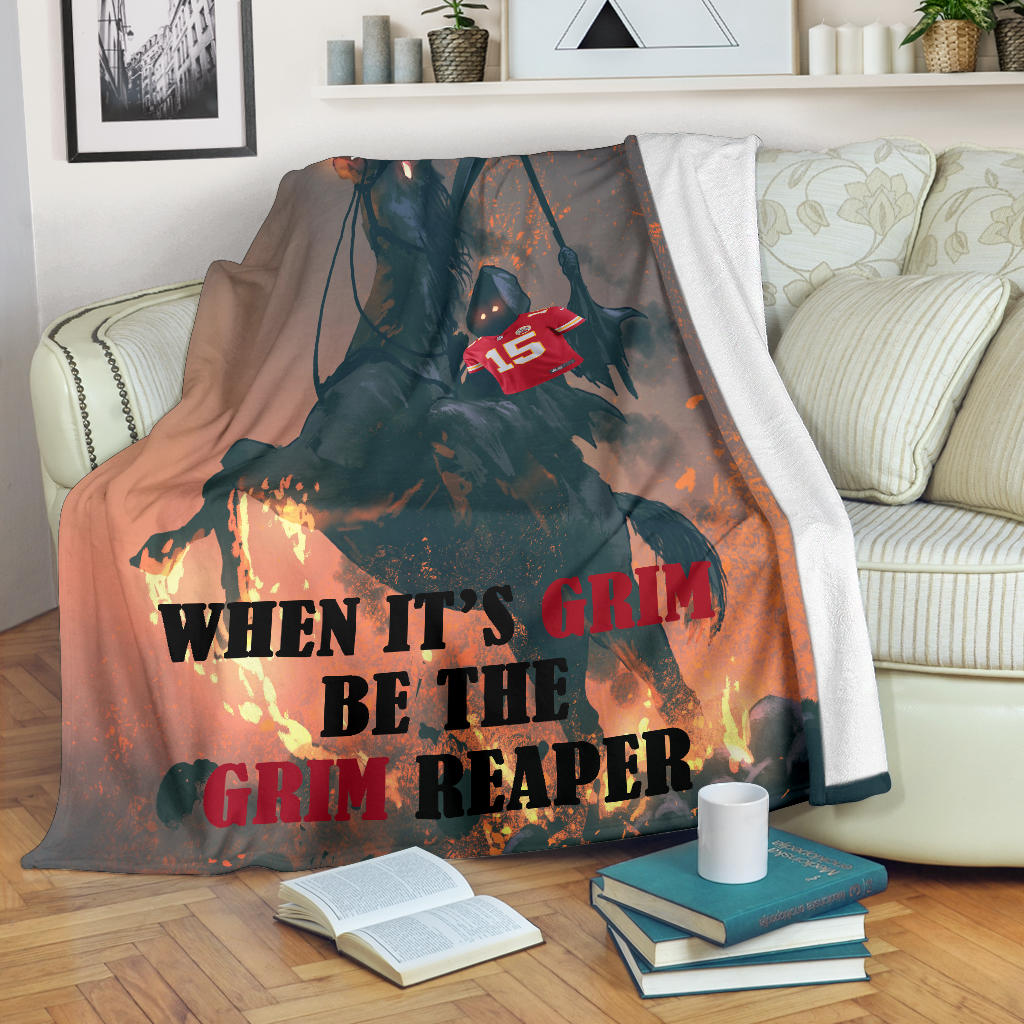 Chiefs Grim Reaper Shirt Blanket