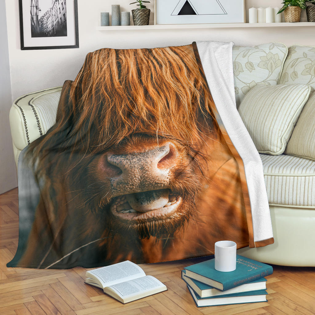 Highland Cow Scotland Blanket