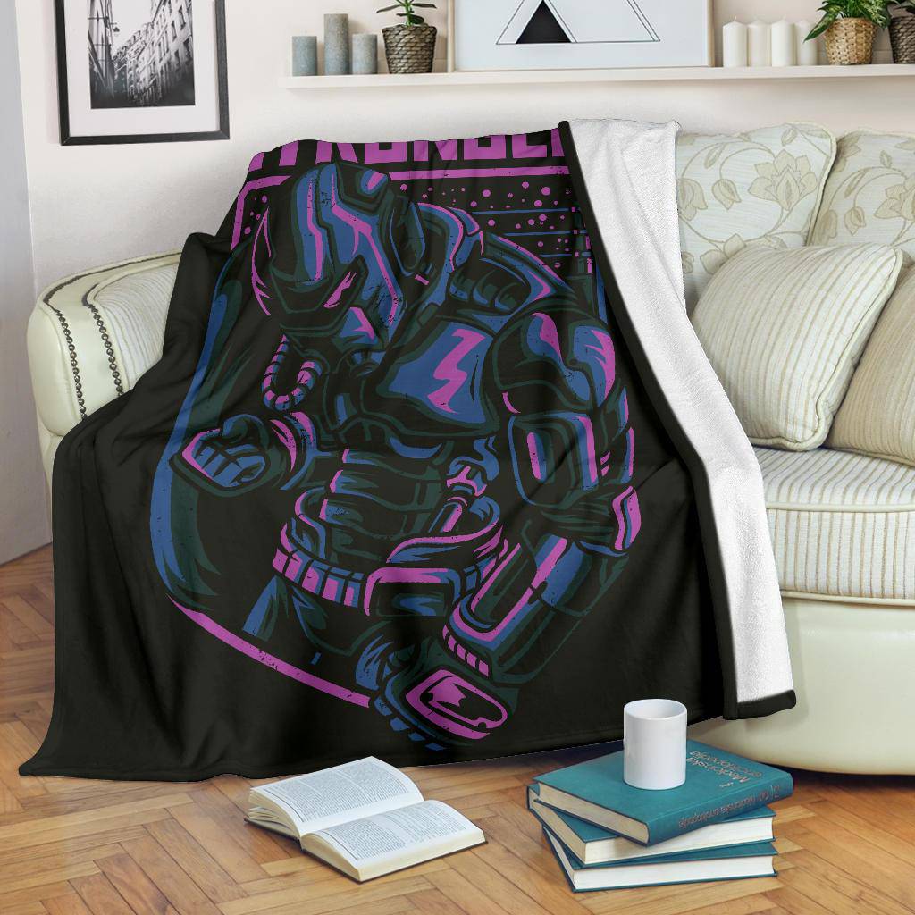 Stronger Robot Japanese Art Premium Blanket - Top Content | POD Collection | Free Shipping