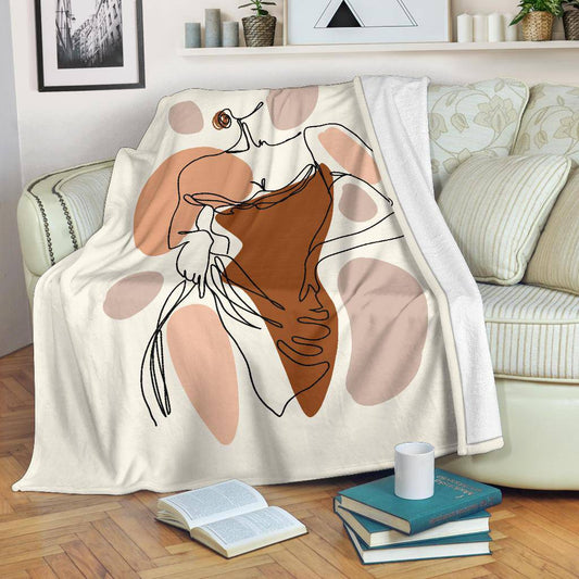 Abstract Art Beautiful Woman Body Figure Premium Blanket - Top Content | POD Collection | Free Shipping