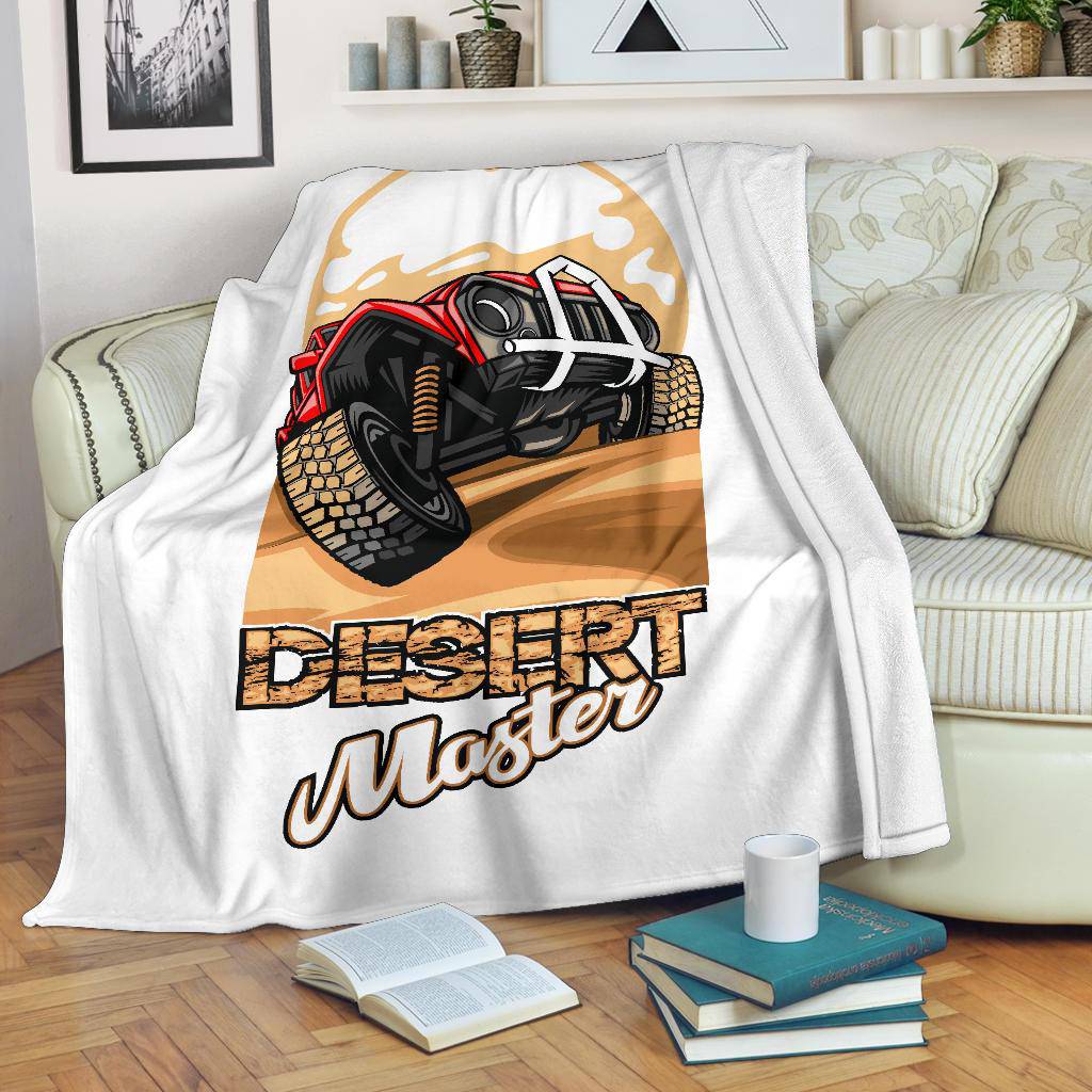 SUV Desert Master Car Cartoon Premium Blanket - Top Content | POD Collection | Free Shipping