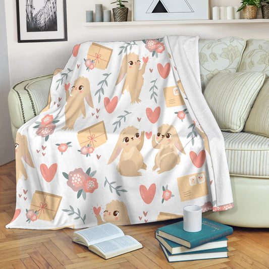 Bunny Valentine Blanket