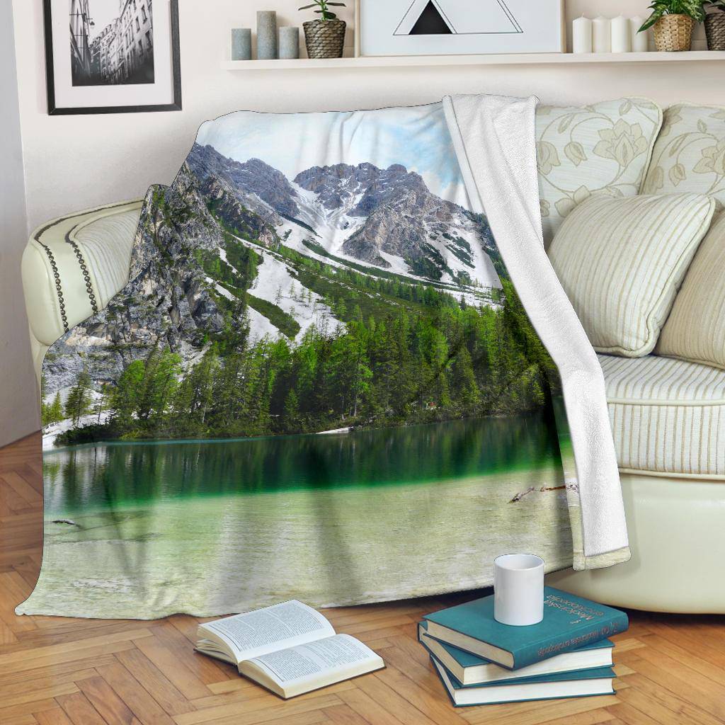 Prags Lake Wild Nature Premium Blanket - Top Content | POD Collection | Free Shipping