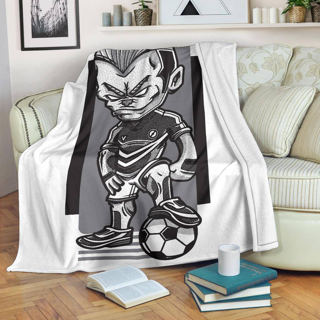 Football Game Player Cartoon Premium Blanket - Top Content | POD Collection | Free Shipping