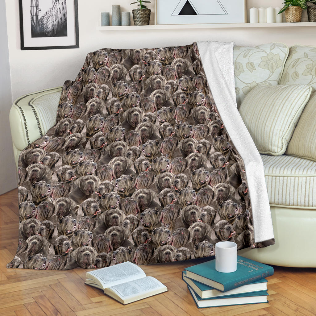 Neapolitan Mastiff Full Face Blanket