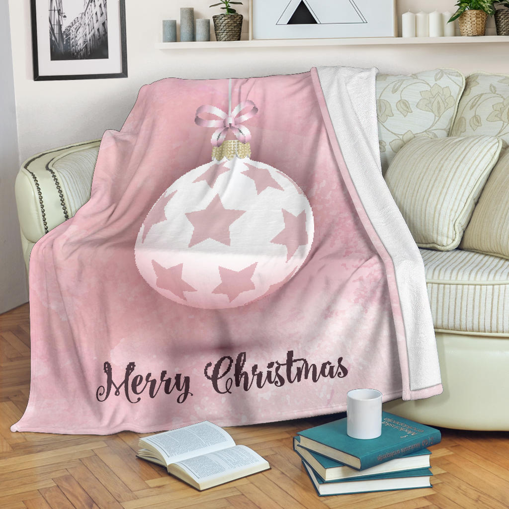 luxury pink merry christmas blanket - Top Content | POD Collection | Free Shipping