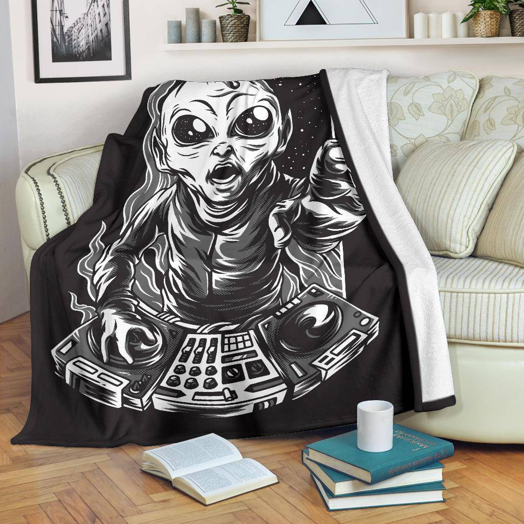 Dj Galaxy Music Cartoon Premium Blanket - Top Content | POD Collection | Free Shipping