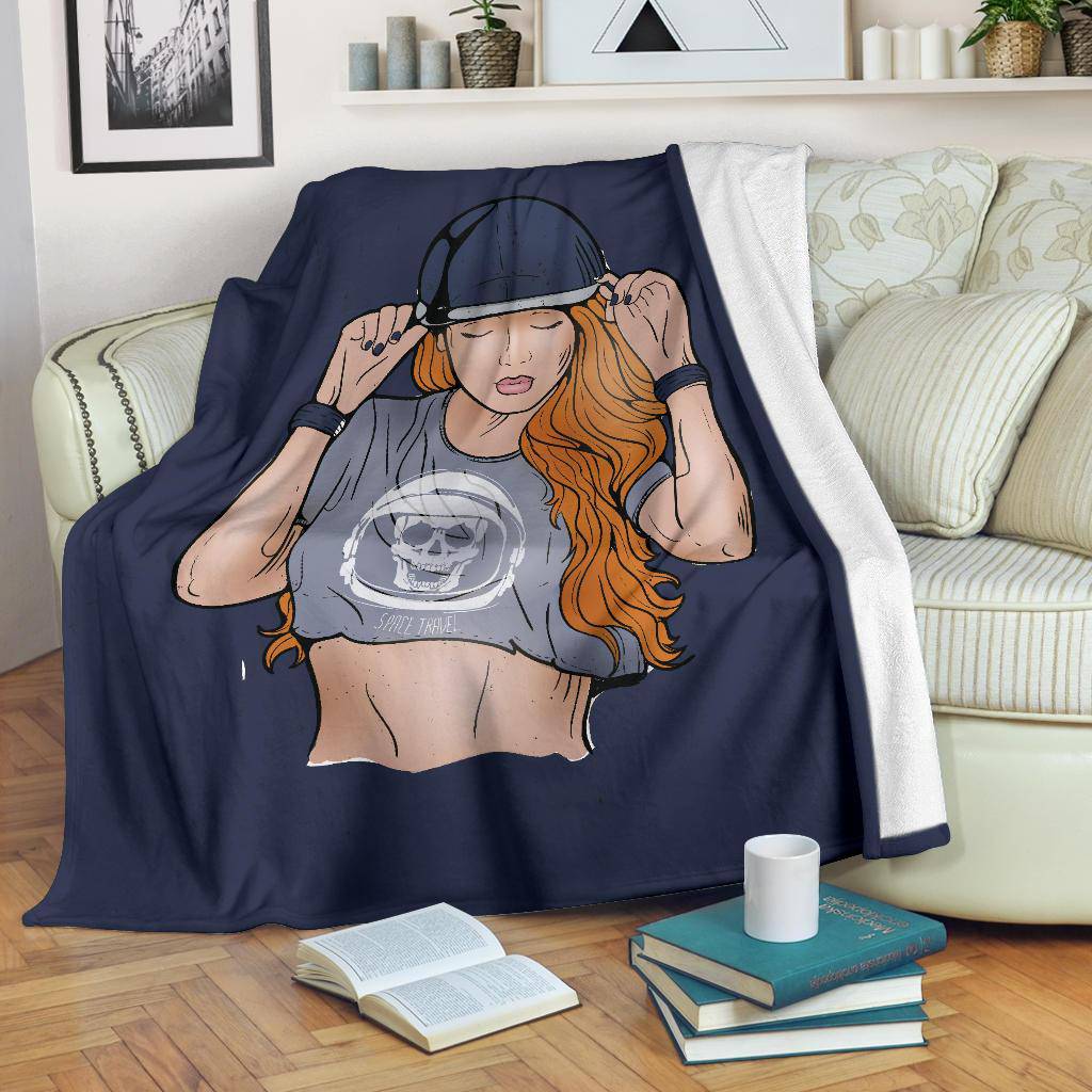 Premium Blanket Pretty HIp Hop Girl Cartoon - Top Content | POD Collection | Free Shipping