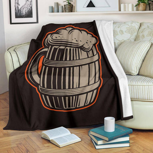 Beer Mug Vintage Cartoon Premium Blanket - Top Content | POD Collection | Free Shipping