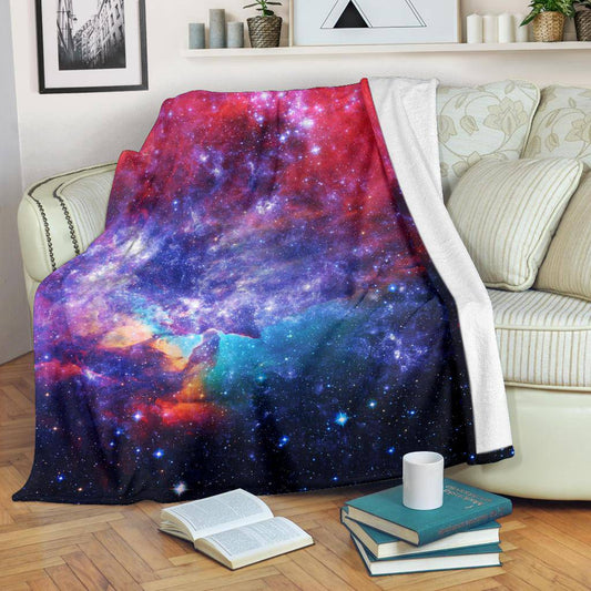 Surreal Colorful Galaxy Star Dust Premium Blanket - Top Content | POD Collection | Free Shipping