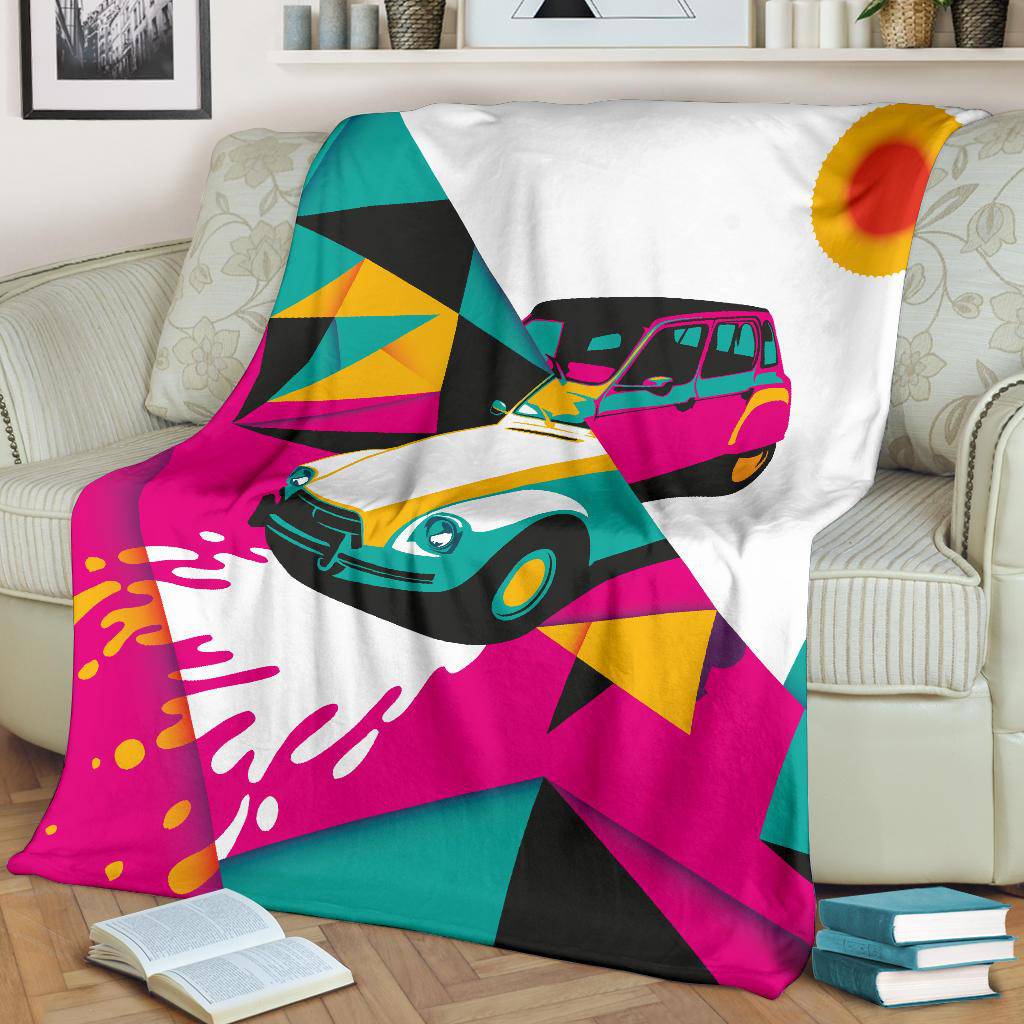 Abstract Art Colorful Car Premium Blanket - Top Content | POD Collection | Free Shipping