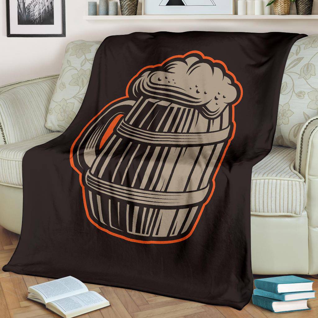 Beer Mug Vintage Cartoon Premium Blanket - Top Content | POD Collection | Free Shipping