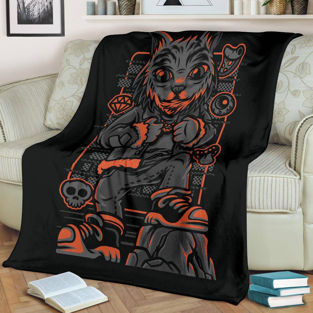 Wild Style Cat Breed Art Cartoon Premium Blanket - Top Content | POD Collection | Free Shipping