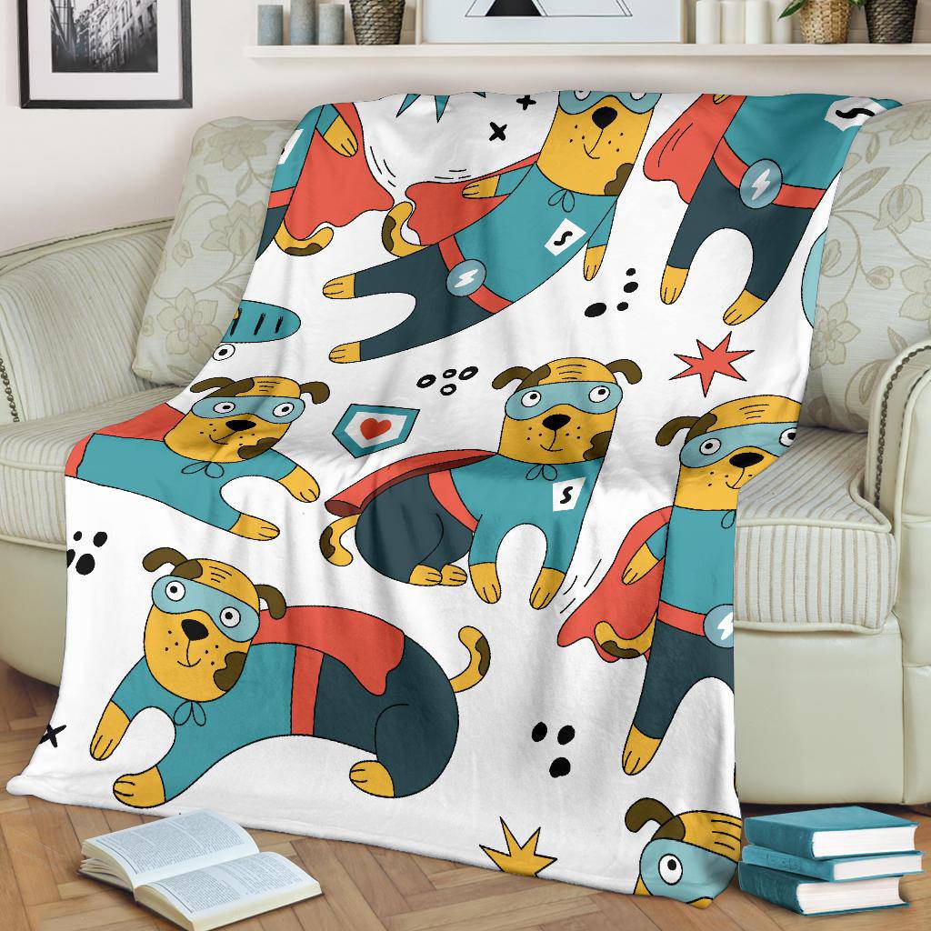 Super Hero Rescue Dog Character Cartoon Premium Blanket - Top Content | POD Collection | Free Shipping