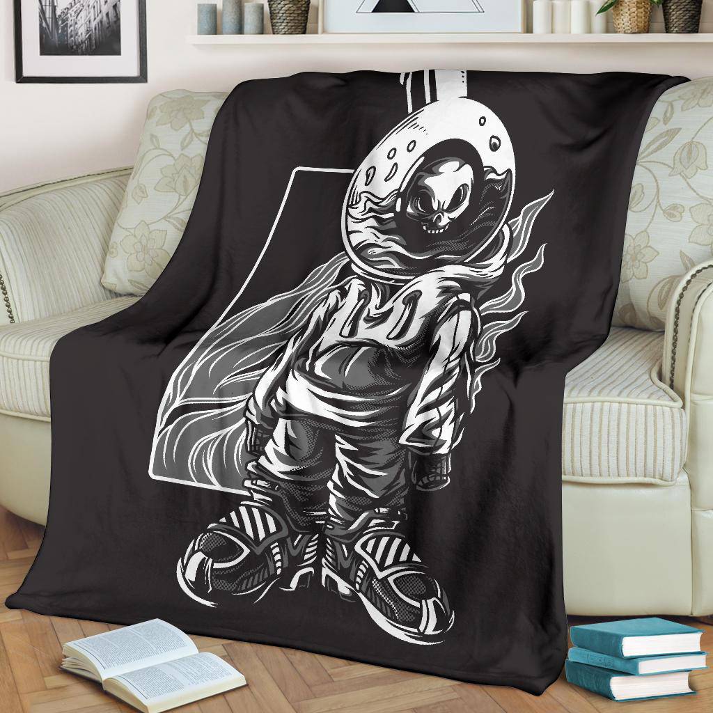 Pot Skull Head Funny Cartoon Premium Blanket - Top Content | POD Collection | Free Shipping