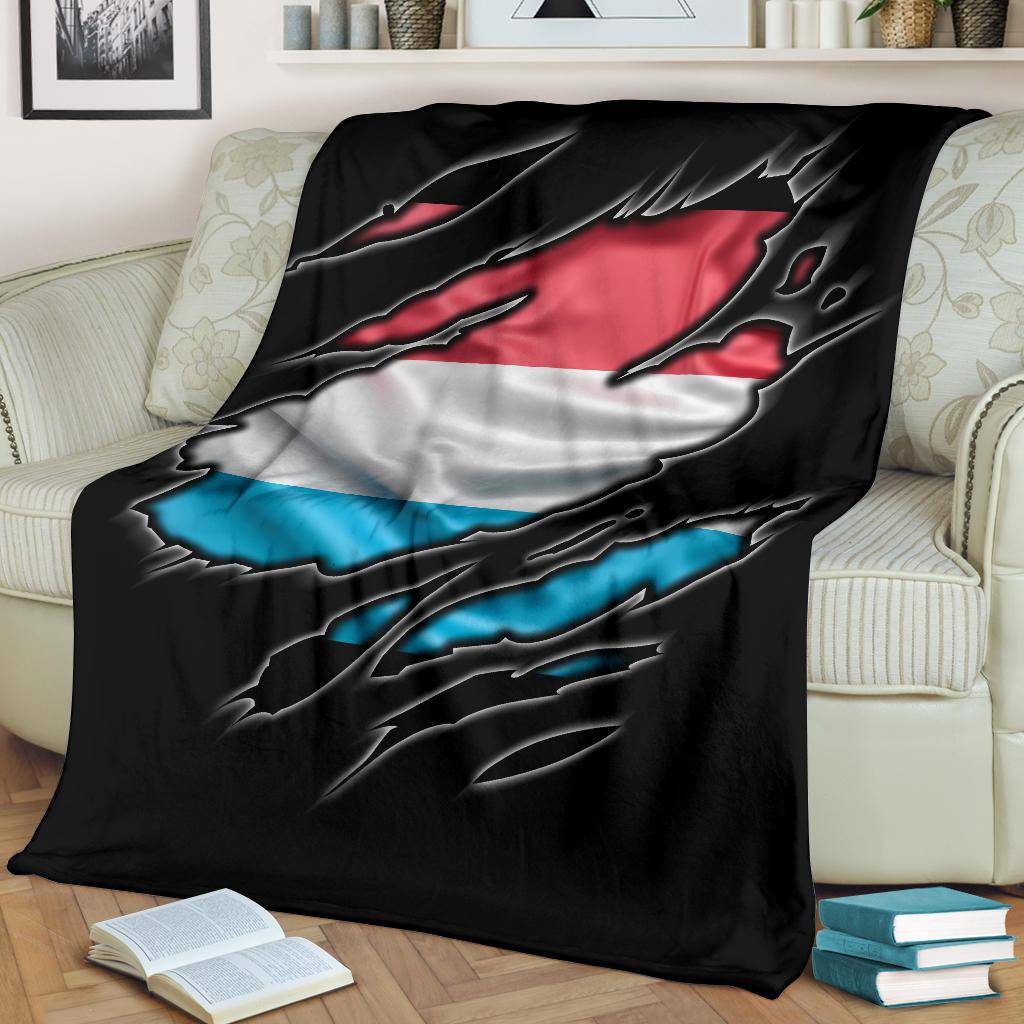 Luxembourg Flag Premium Blanket - Top Content | POD Collection | Free Shipping