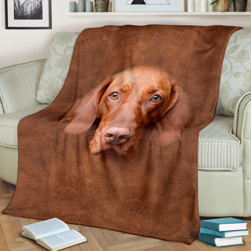 Vizsla Face Hair Blanket