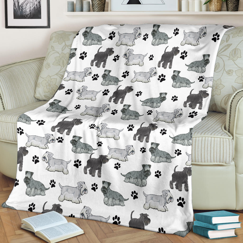 Cesky Terrier Paw Blanket