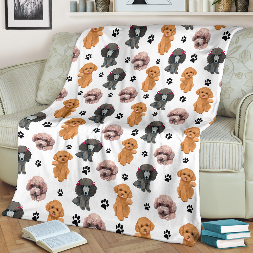 Poodle Paw Blanket