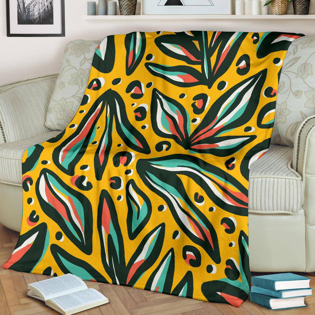 Plant Lover, Floral Background Premium Blanket - Top Content | POD Collection | Free Shipping