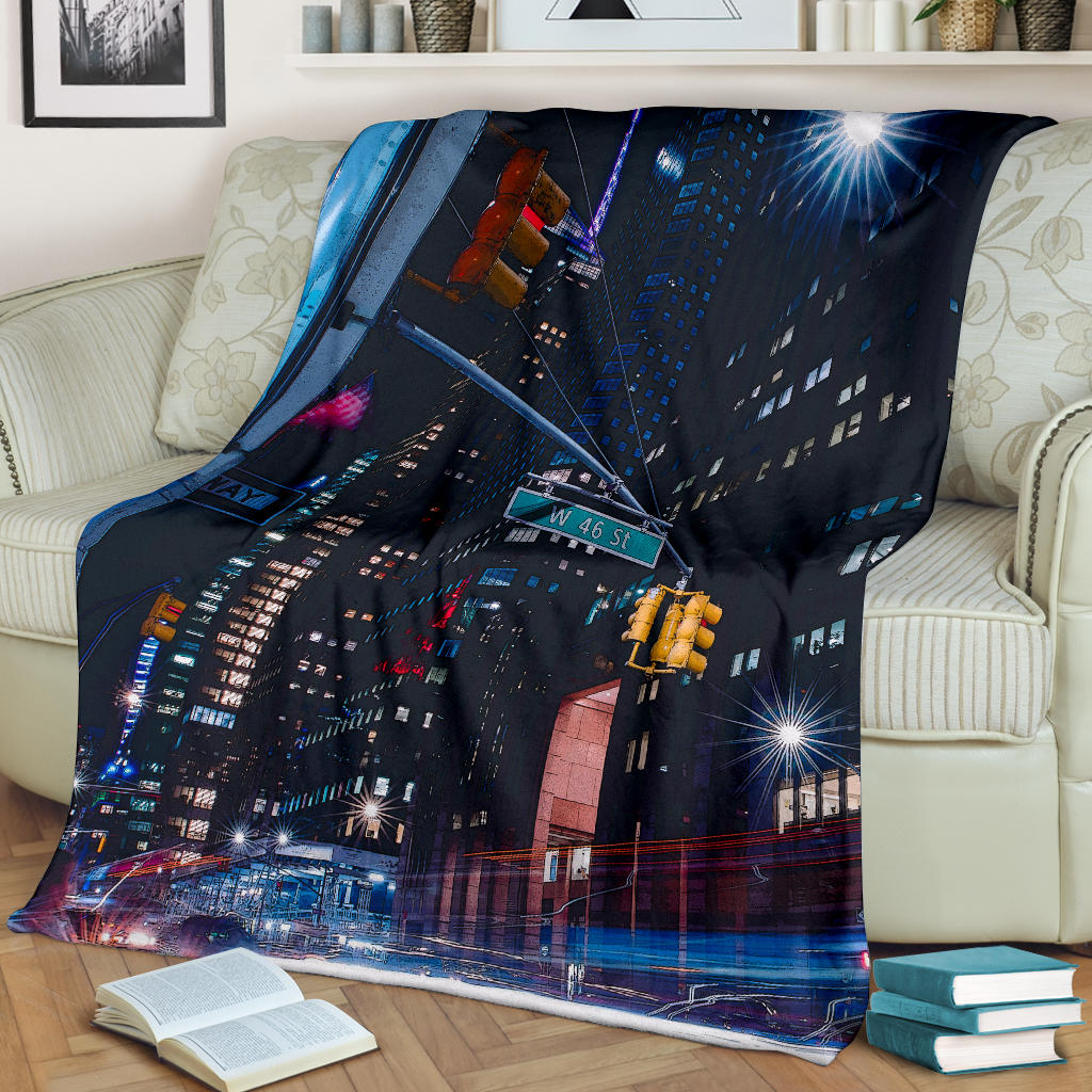 New York City Cartoon Blanket - Top Content | POD Collection | Free Shipping