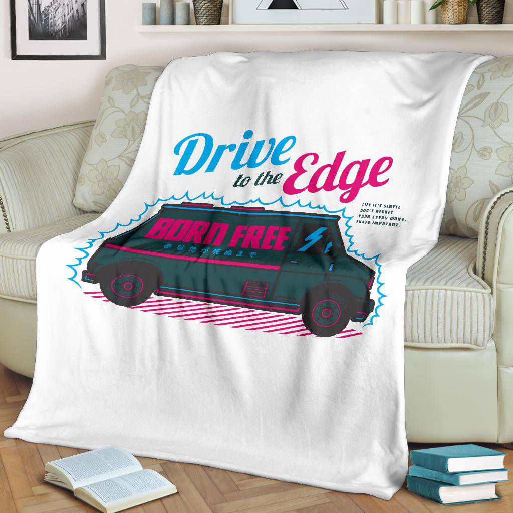 Born Free, Driver To The Edge, Freedom Van Premium Blanket - Top Content | POD Collection | Free Shipping