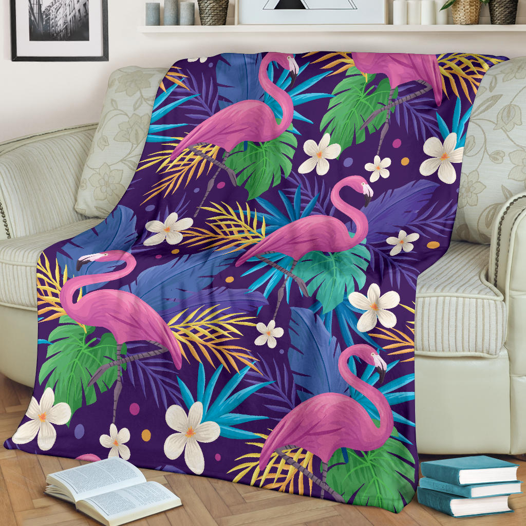 colorful flamingo pattern blanket - Top Content | POD Collection | Free Shipping