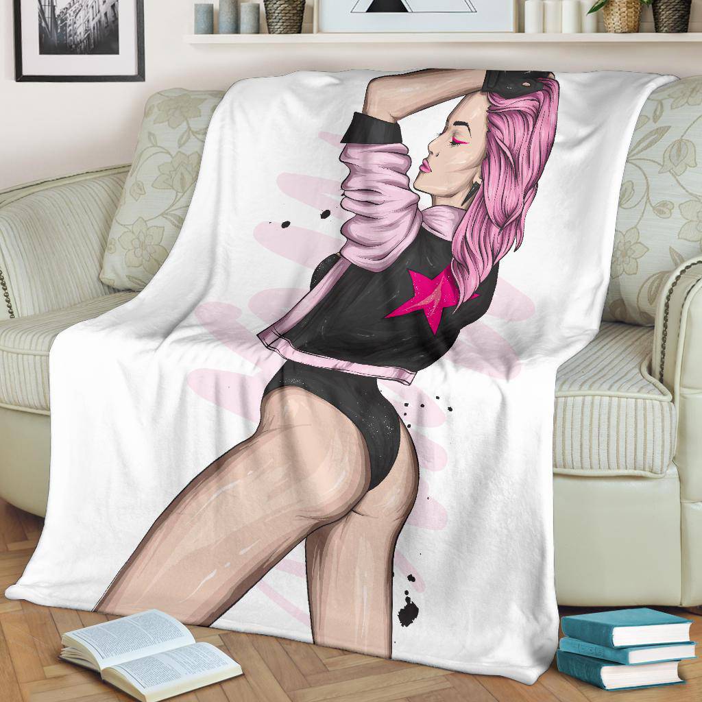 Beautiful Star Swimsuit Girl Premium Blanket - Top Content | POD Collection | Free Shipping