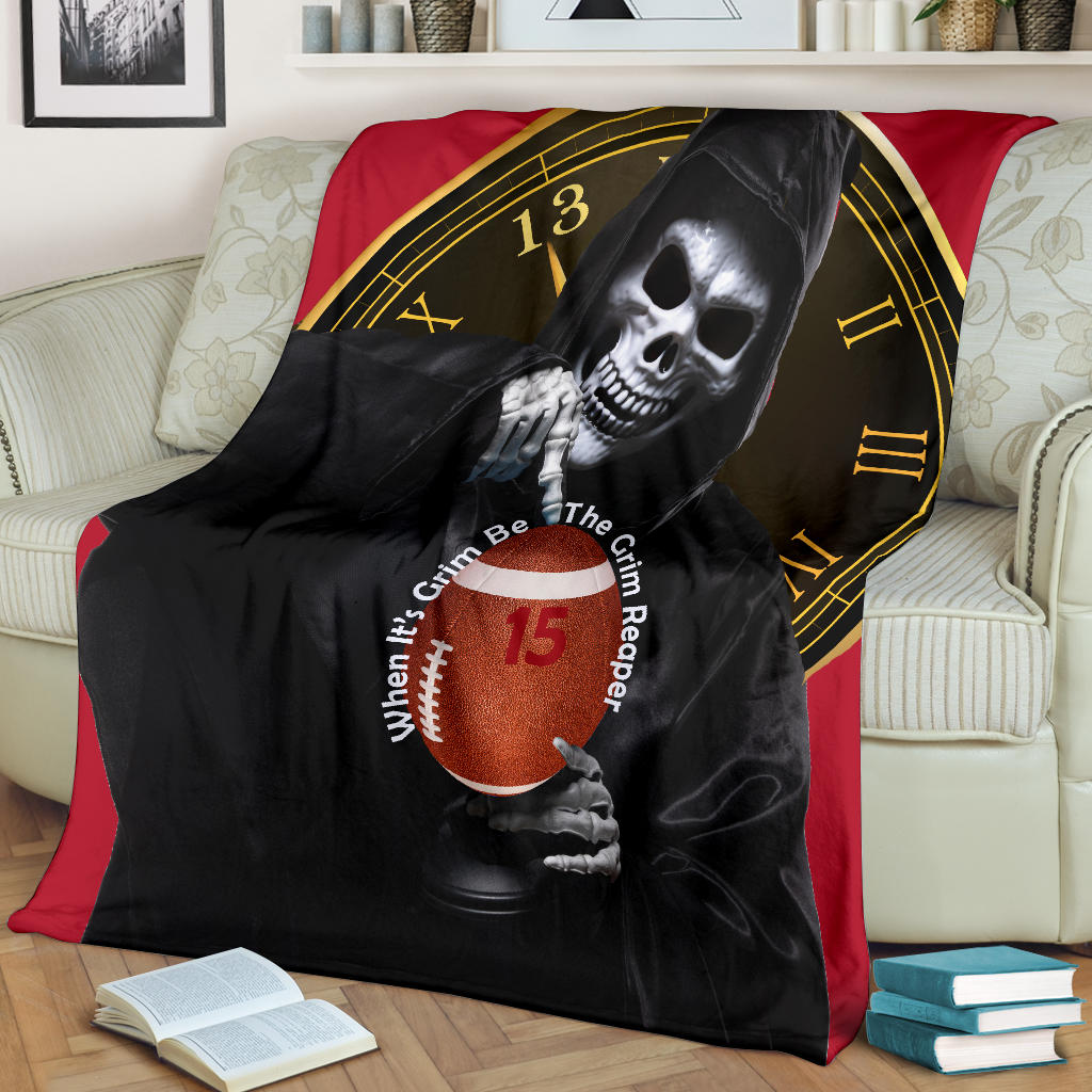 Chiefs Grim Reaper Blanket