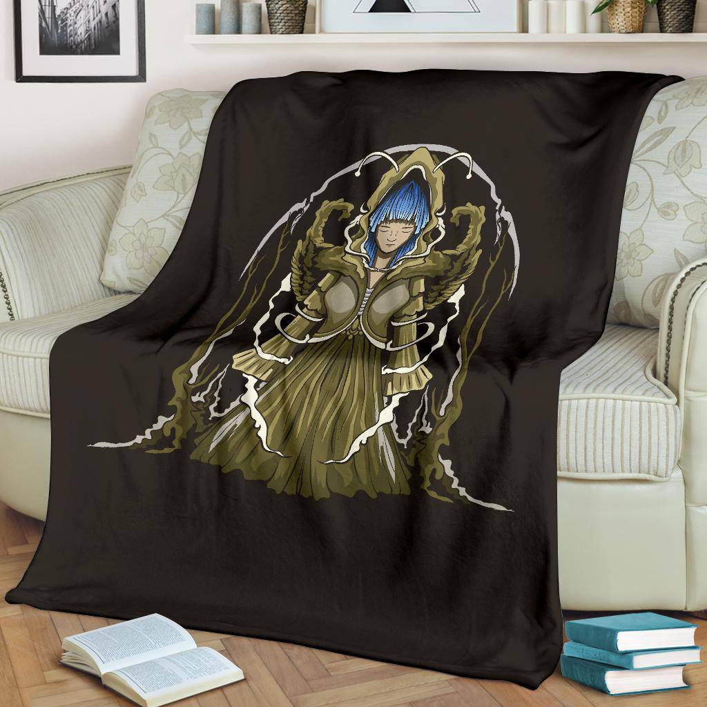 Vintage Witch Cartoon Drawing Illustration Premium Blanket - Top Content | POD Collection | Free Shipping