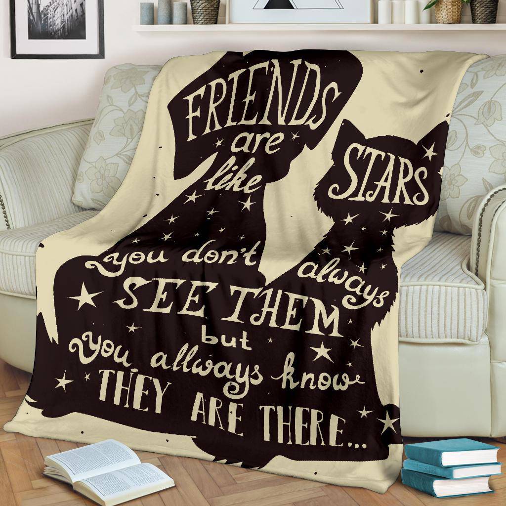 Pets Friends Are Like Stars Premium Blanket - Top Content | POD Collection | Free Shipping