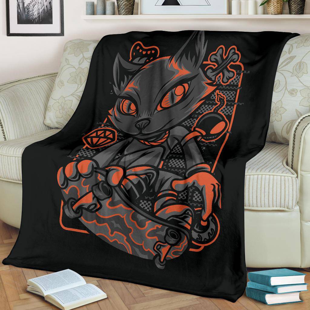 Scene Style Cat Breeds Art Premium Blanket - Top Content | POD Collection | Free Shipping