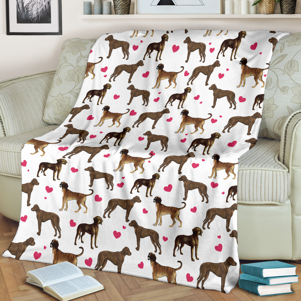 Plott Hound Heart Blanket