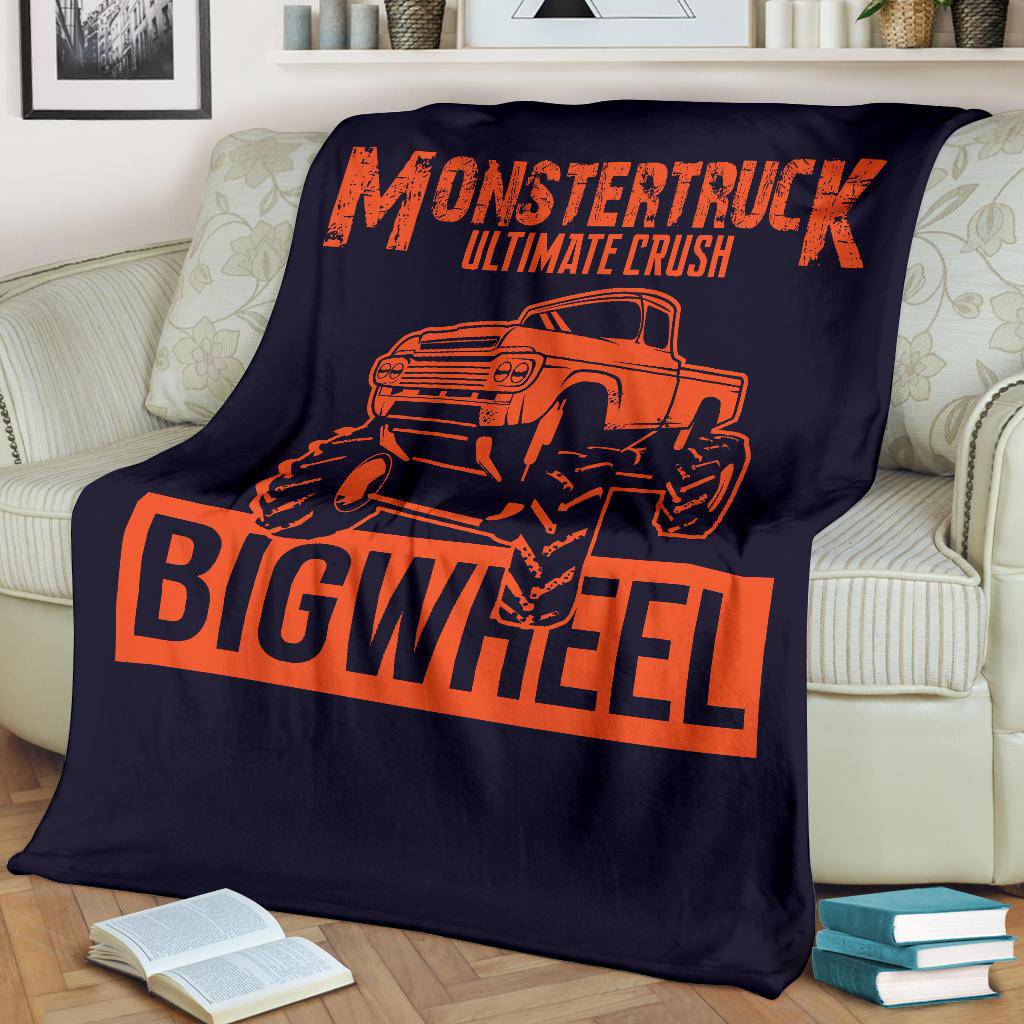 Ultimate Bigwheel Monstertruck Premium Blanket - Top Content | POD Collection | Free Shipping