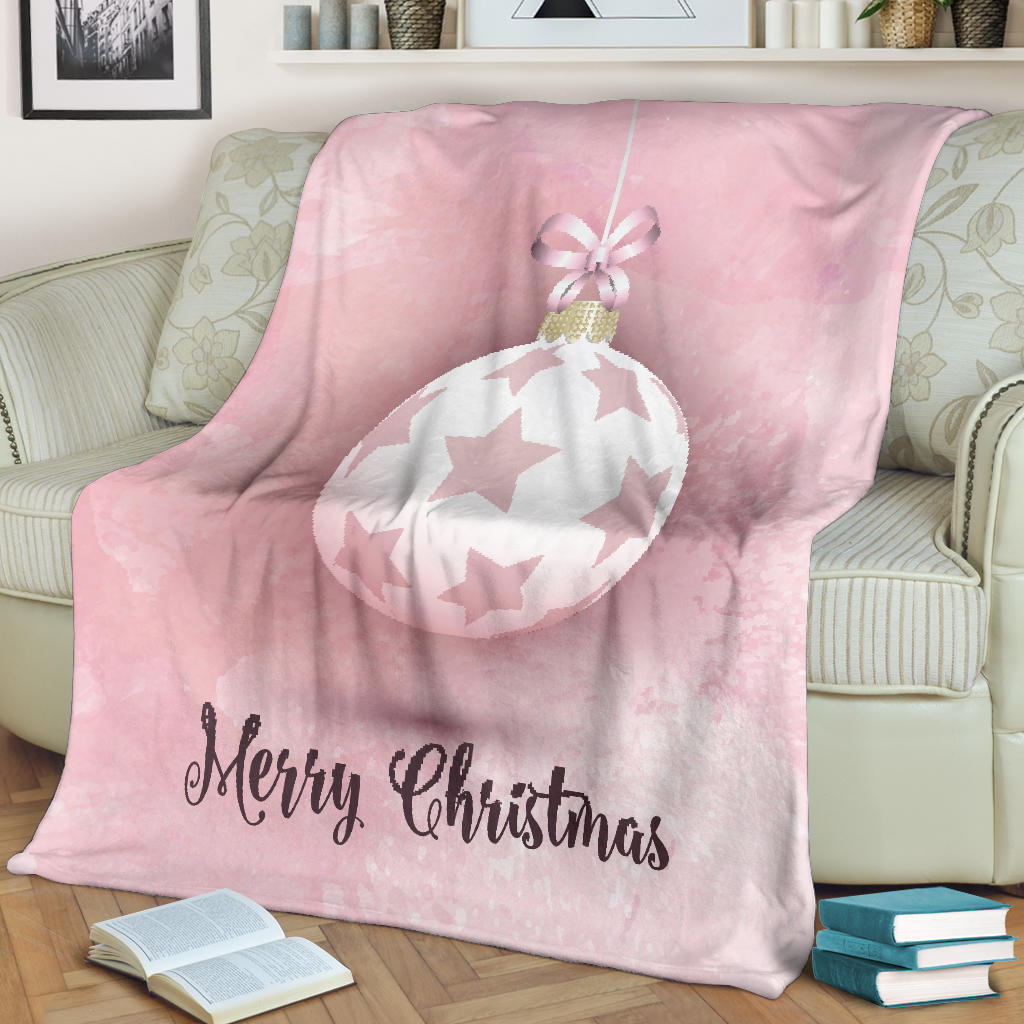 luxury pink merry christmas blanket - Top Content | POD Collection | Free Shipping