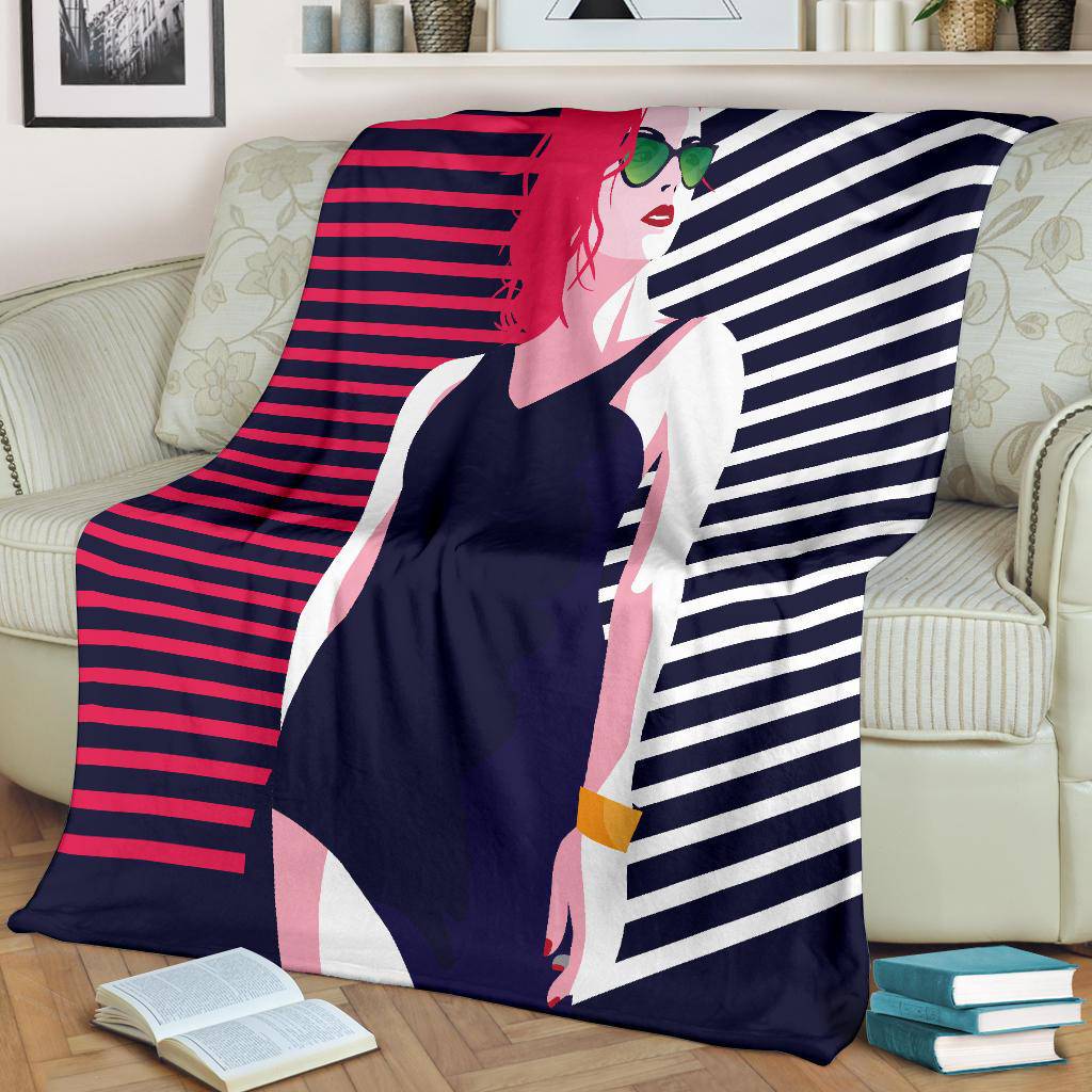 Stylish Beautiful Women Premium Blanket - Top Content | POD Collection | Free Shipping