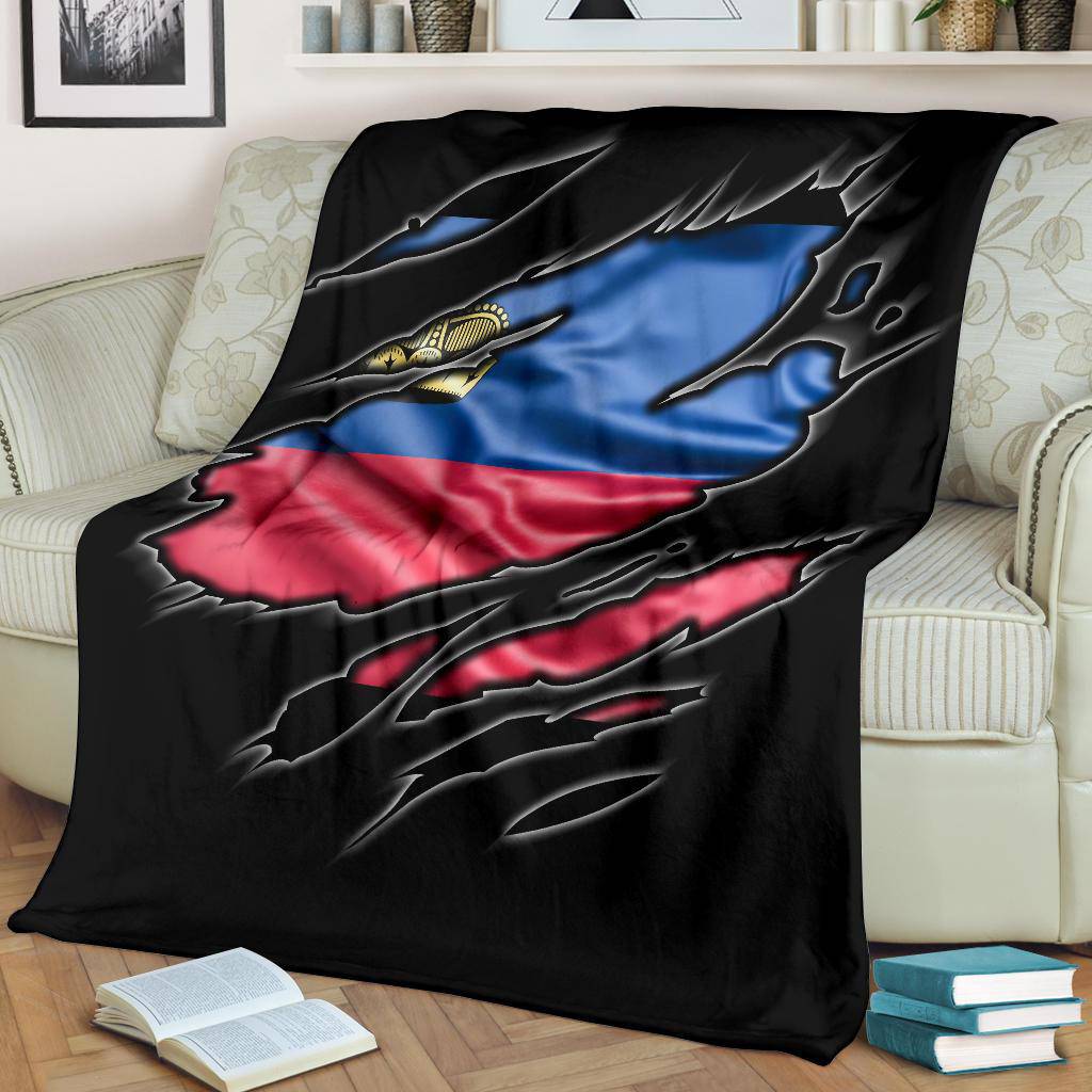 Liechtenstein Flag Premium Blanket - Top Content | POD Collection | Free Shipping