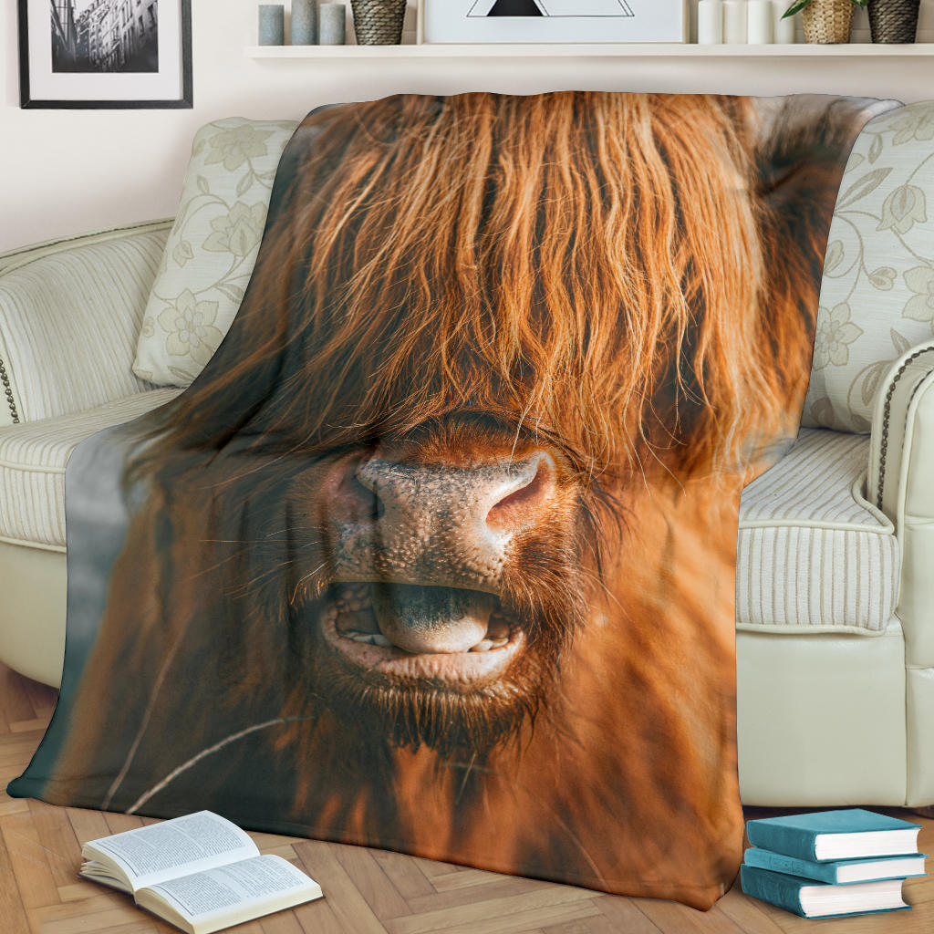 Highland Cow Scotland Blanket