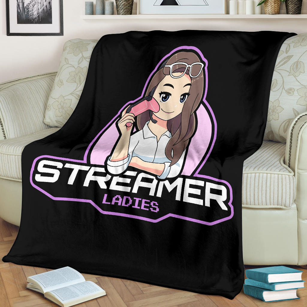 Streamer Ladies Black Blanket