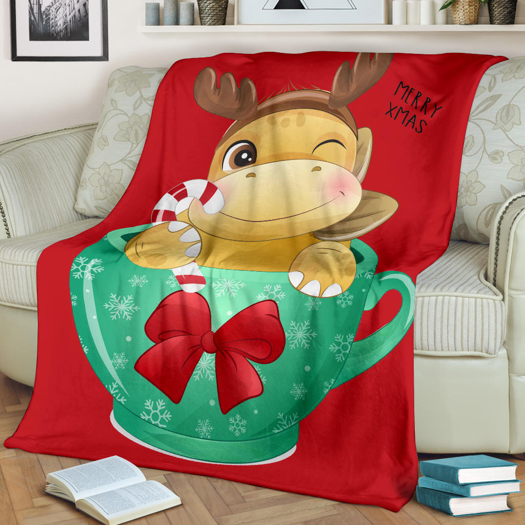 cute dinosaur xmas blanket - Top Content | POD Collection | Free Shipping