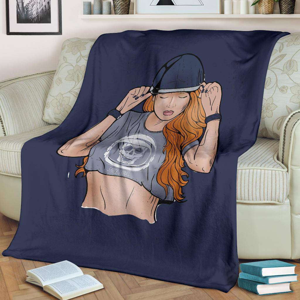 Premium Blanket Pretty HIp Hop Girl Cartoon - Top Content | POD Collection | Free Shipping