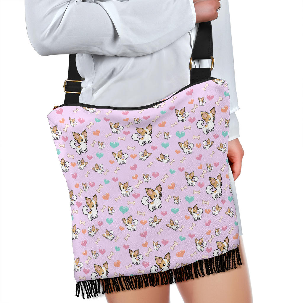 Chihuahua Dog Crossbody Boho Handbag