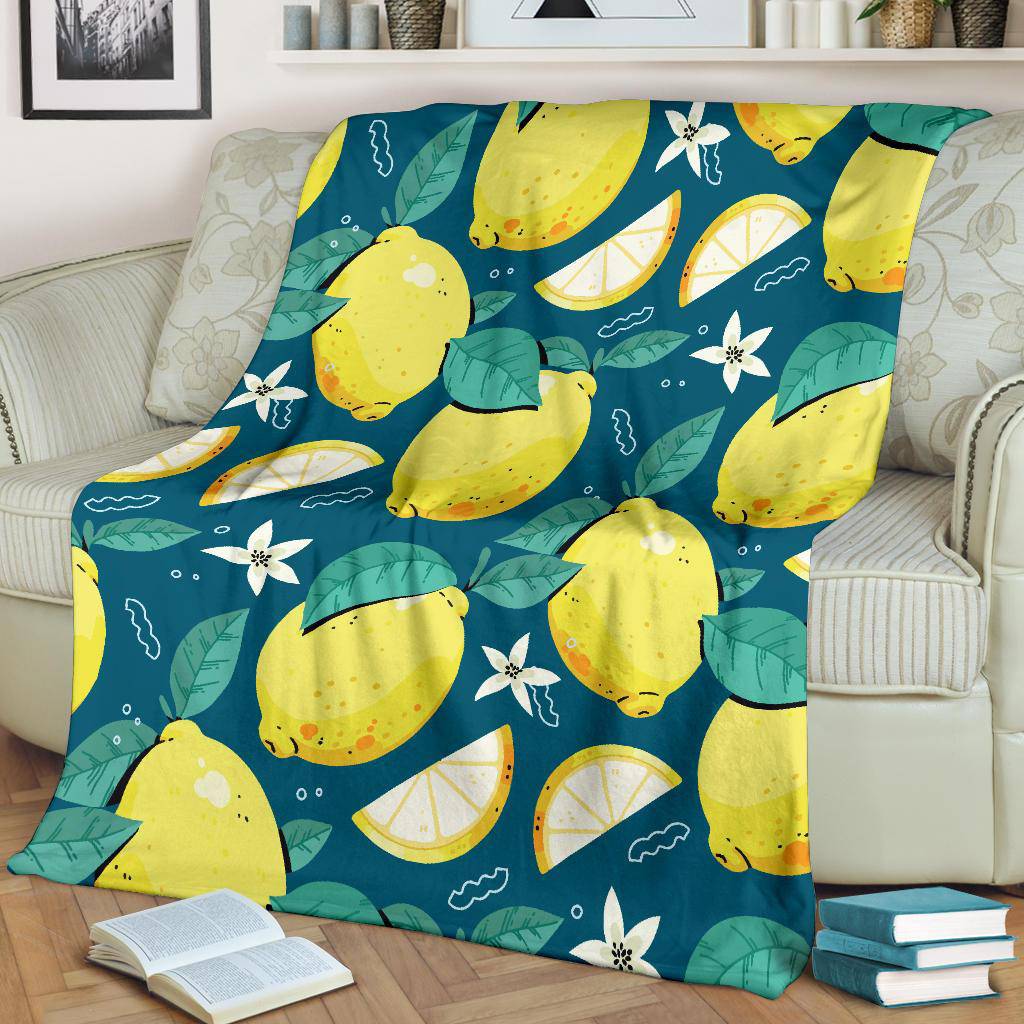 Lemon Citrus Fruit Premium Blanket - Top Content | POD Collection | Free Shipping