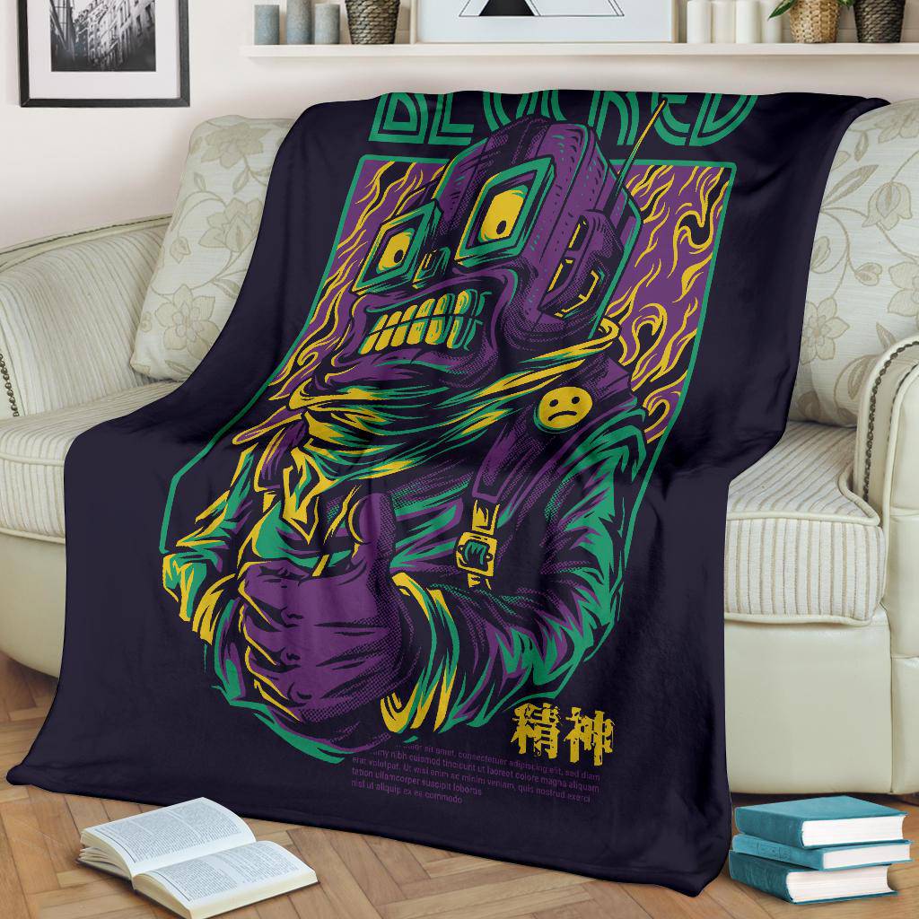 Blocked Japanese Art Cartoon Premium Blanket - Top Content | POD Collection | Free Shipping