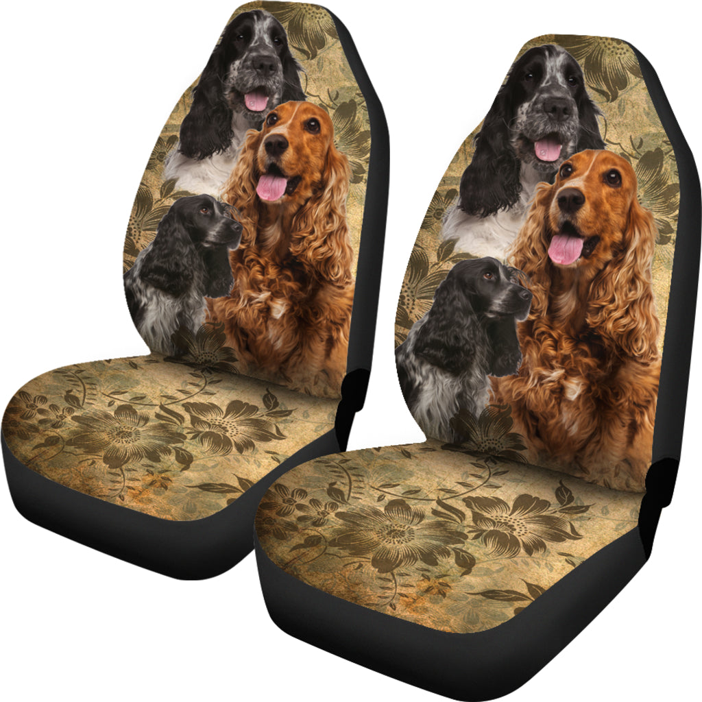 English Cocker Spaniel Car Seat Covers (Set of 2)