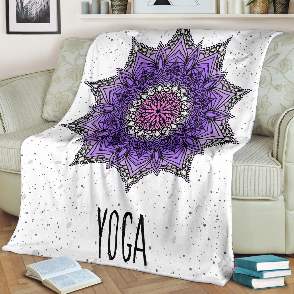 yoga mandala purple blanket - Top Content | POD Collection | Free Shipping