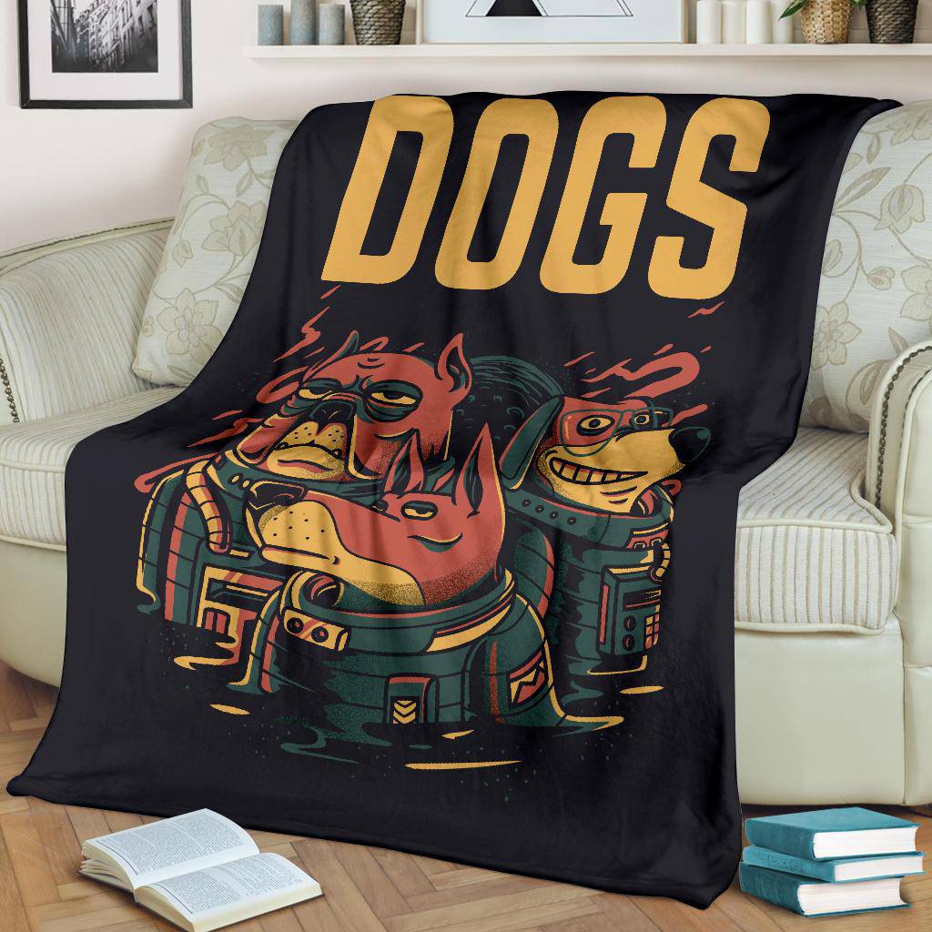 Premium Blanket Three Astro Dogs Cool Cartoon - Top Content | POD Collection | Free Shipping