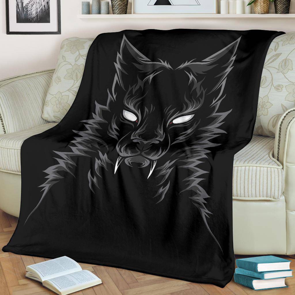 Scary Beast Leopard Black Premium Blanket - Top Content | POD Collection | Free Shipping