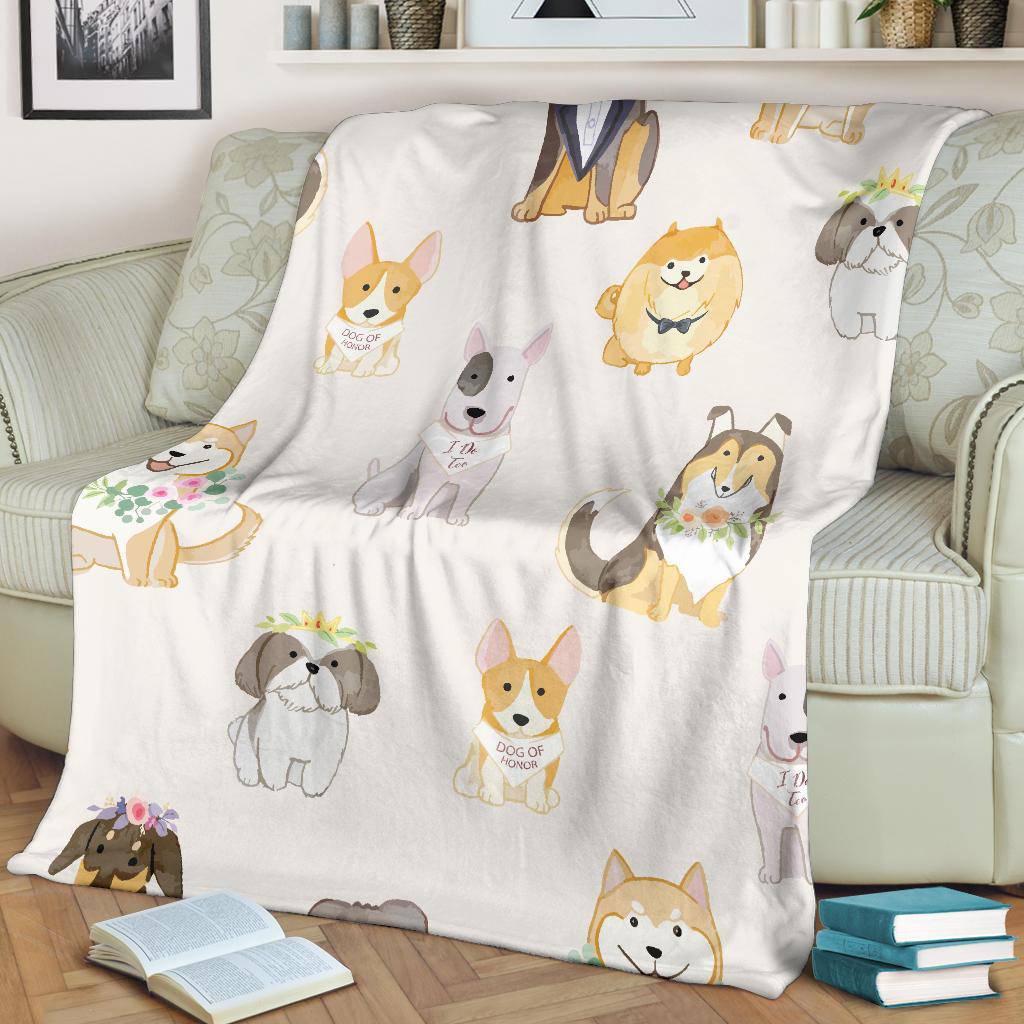 Adorabe Dogs Pet Cartoon Premium Blanket - Top Content | POD Collection | Free Shipping