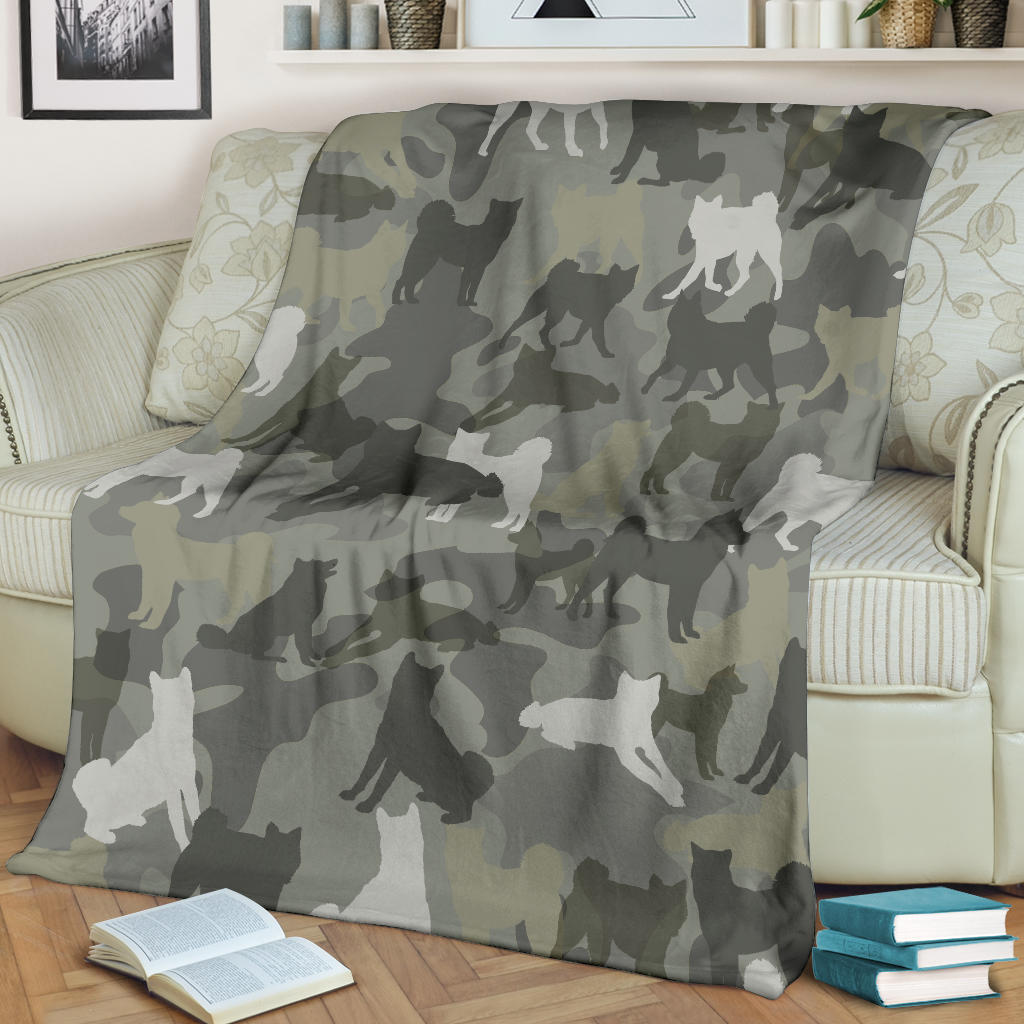 Akita Camo Blanket